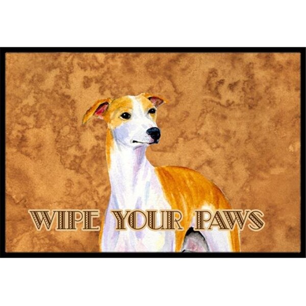 Carolines Treasures Carolines Treasures LH9449JMAT 24 X 36 In. Whippet Wipe Your Paws Indoor Or Outdoor Mat LH9449JMAT - main